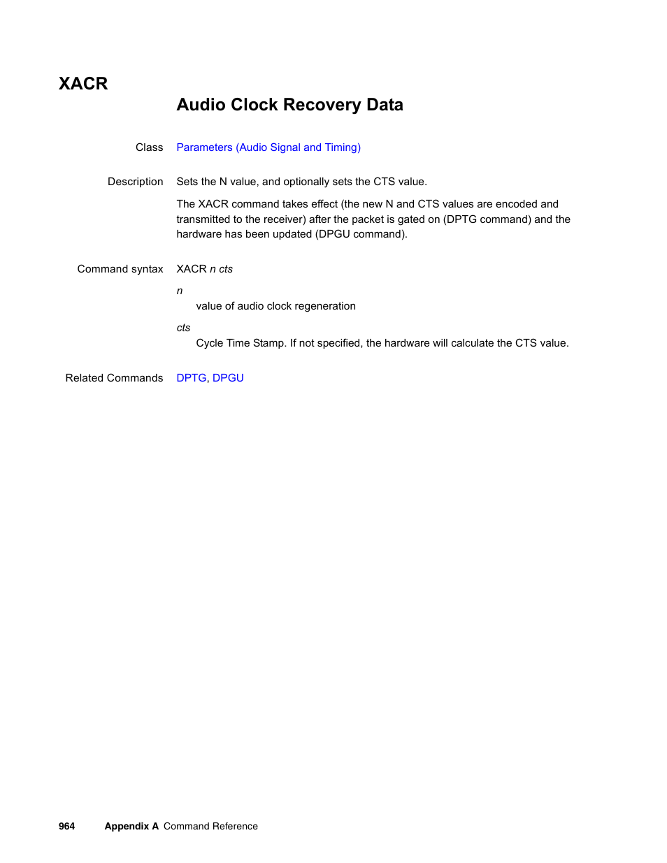 Xacr | Quantum Data 881 User Manual | Page 1080 / 1268