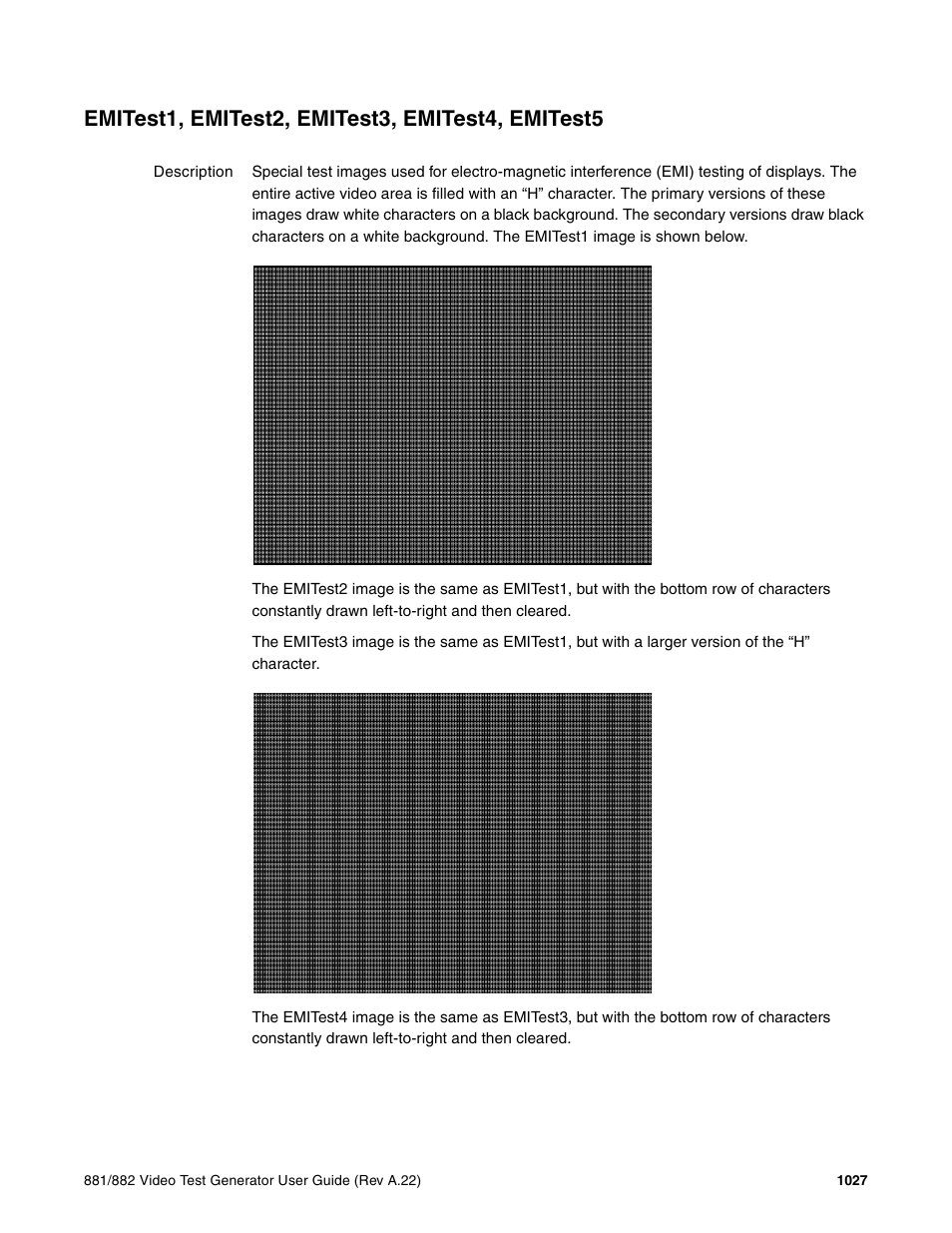 Emitest1, emitest2, emitest3, emitest4, emitest5 | Quantum Data 881 User Manual | Page 1143 / 1268