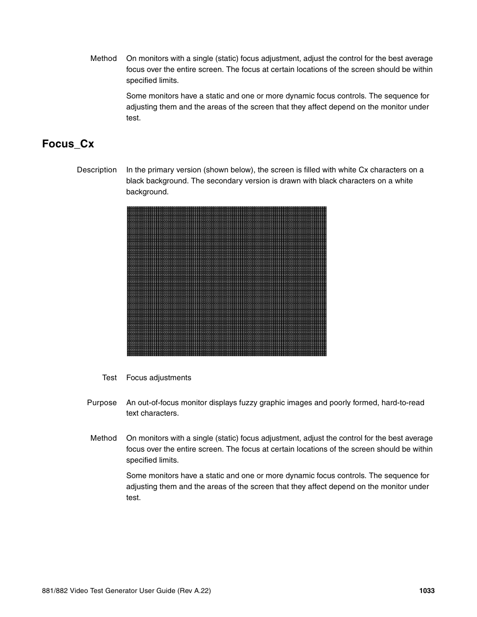 Focus_cx | Quantum Data 881 User Manual | Page 1149 / 1268