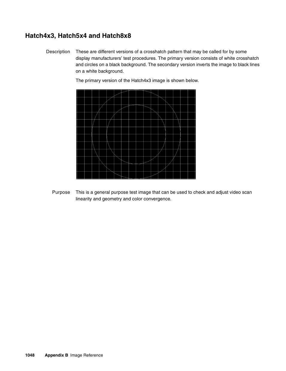 Hatch4x3, hatch5x4 and hatch8x8 | Quantum Data 881 User Manual | Page 1164 / 1268