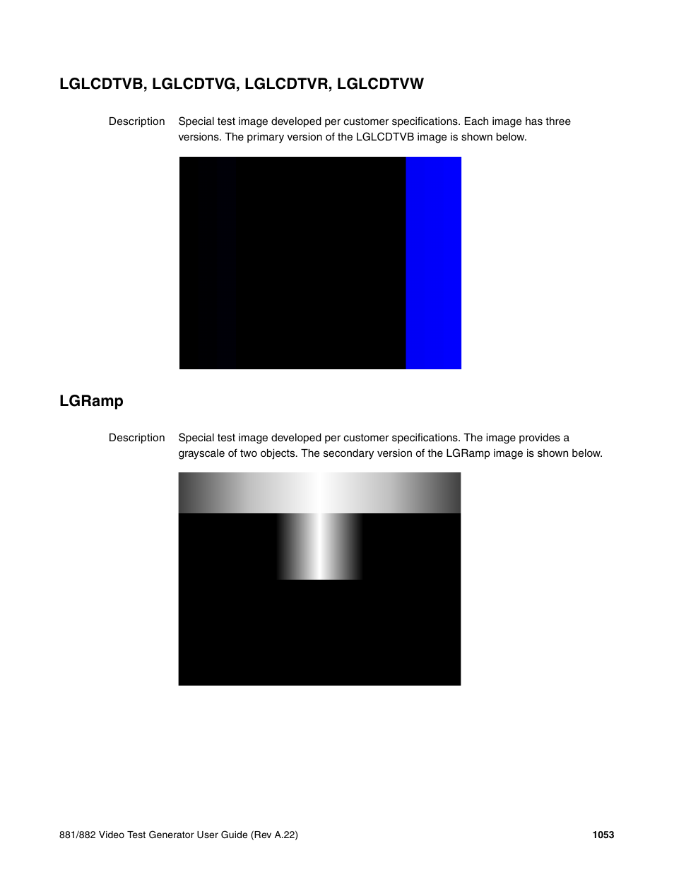 Lglcdtvb, lglcdtvg, lglcdtvr, lglcdtvw, Lgramp | Quantum Data 881 User Manual | Page 1169 / 1268