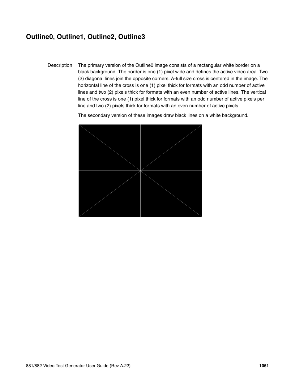 Outline0, outline1, outline2, outline3, Outline0, outline1, Outline2, outline3 | Quantum Data 881 User Manual | Page 1177 / 1268