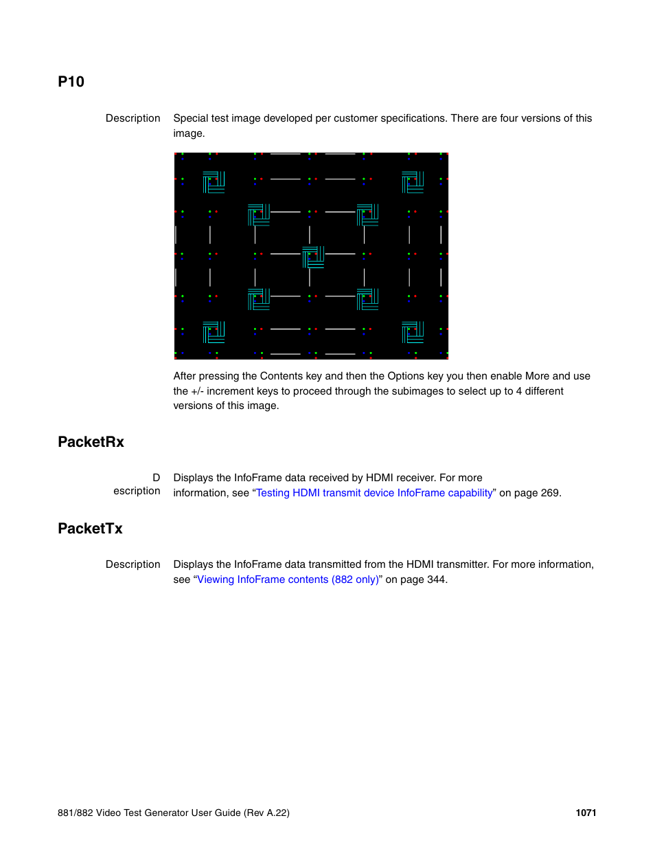 Packetrx, Packettx | Quantum Data 881 User Manual | Page 1187 / 1268