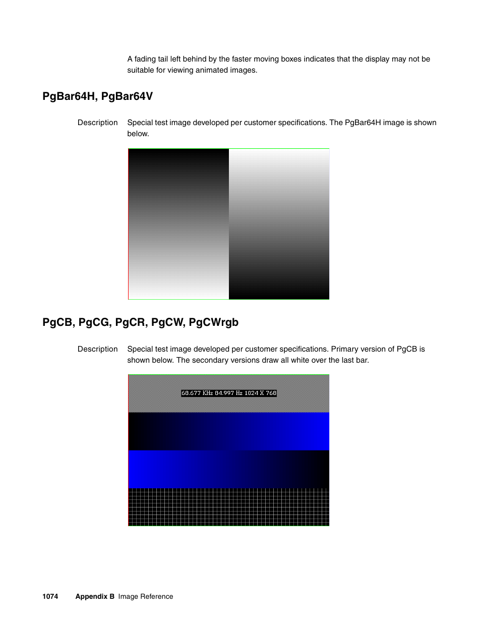 Pgbar64h, pgbar64v, Pgcb, pgcg, pgcr, pgcw, pgcwrgb | Quantum Data 881 User Manual | Page 1190 / 1268