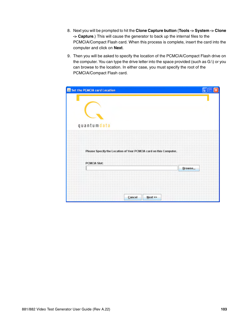 Quantum Data 881 User Manual | Page 121 / 1268