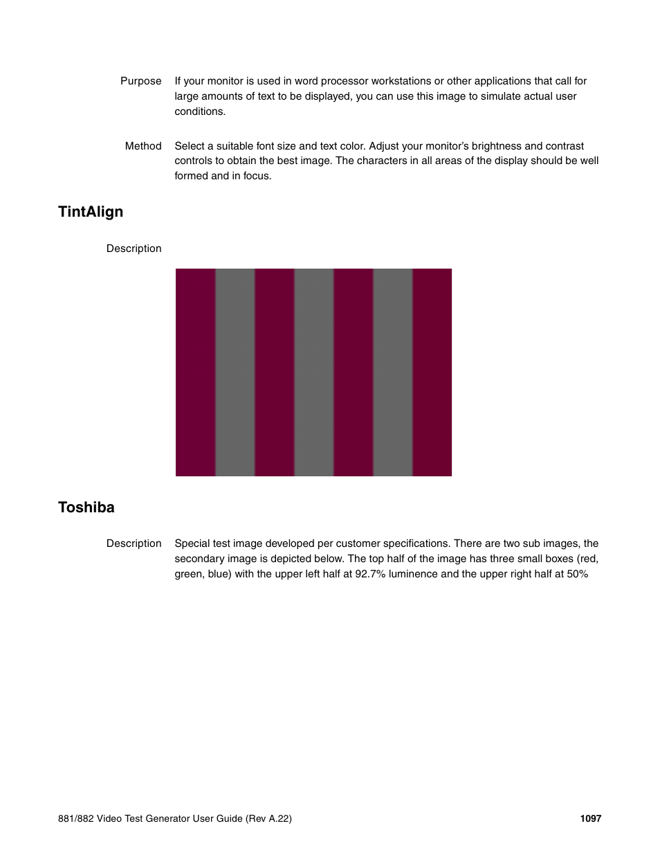 Tintalign, Toshiba | Quantum Data 881 User Manual | Page 1213 / 1268