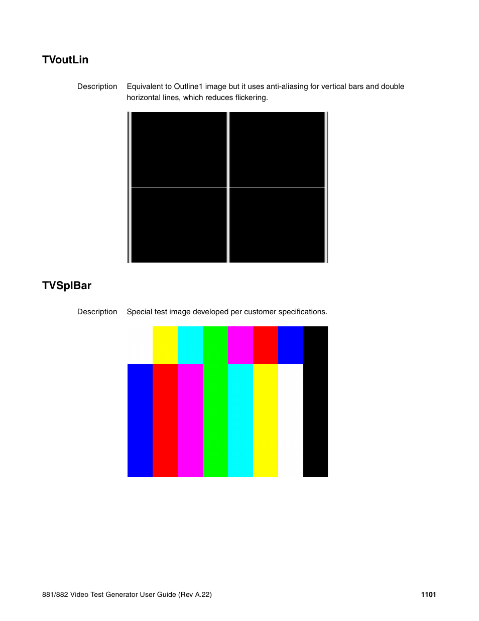 Tvoutlin, Tvsplbar | Quantum Data 881 User Manual | Page 1217 / 1268