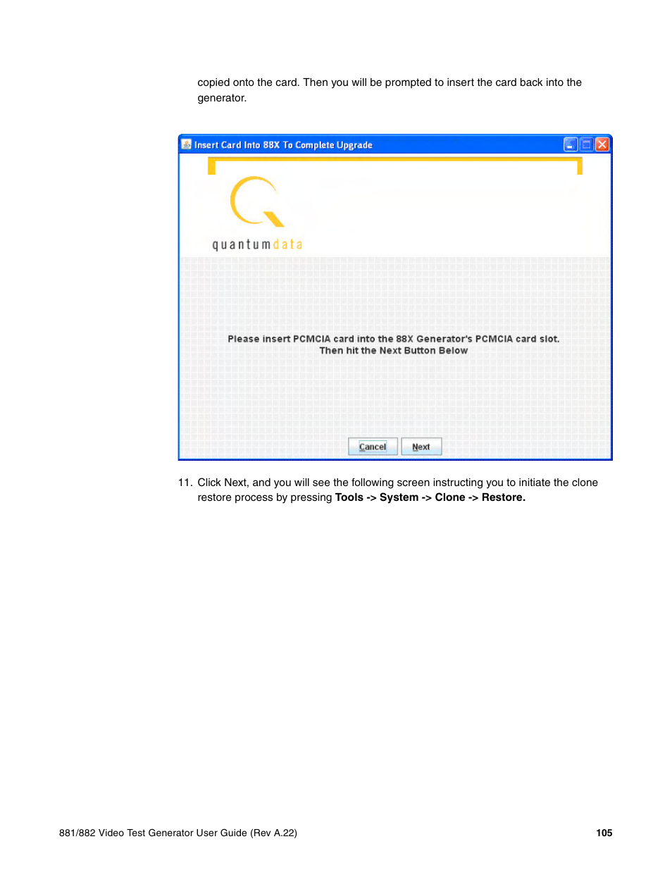 Quantum Data 881 User Manual | Page 123 / 1268