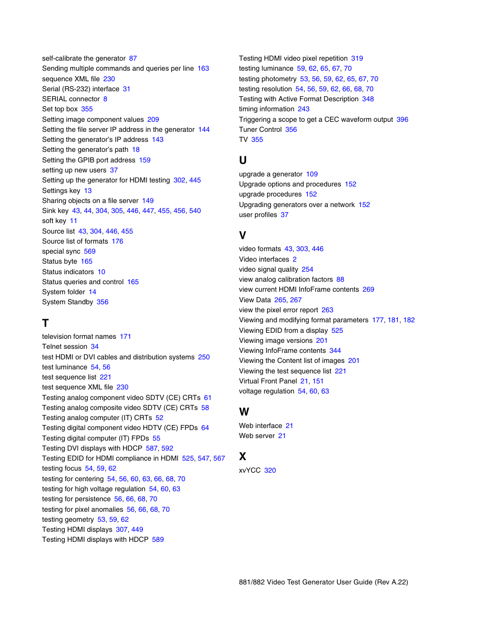 Quantum Data 881 User Manual | Page 1268 / 1268