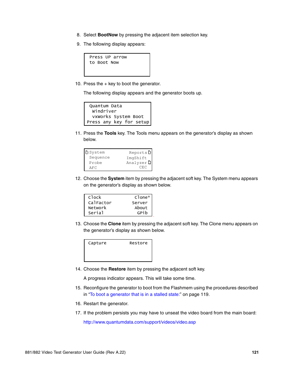 Quantum Data 881 User Manual | Page 139 / 1268
