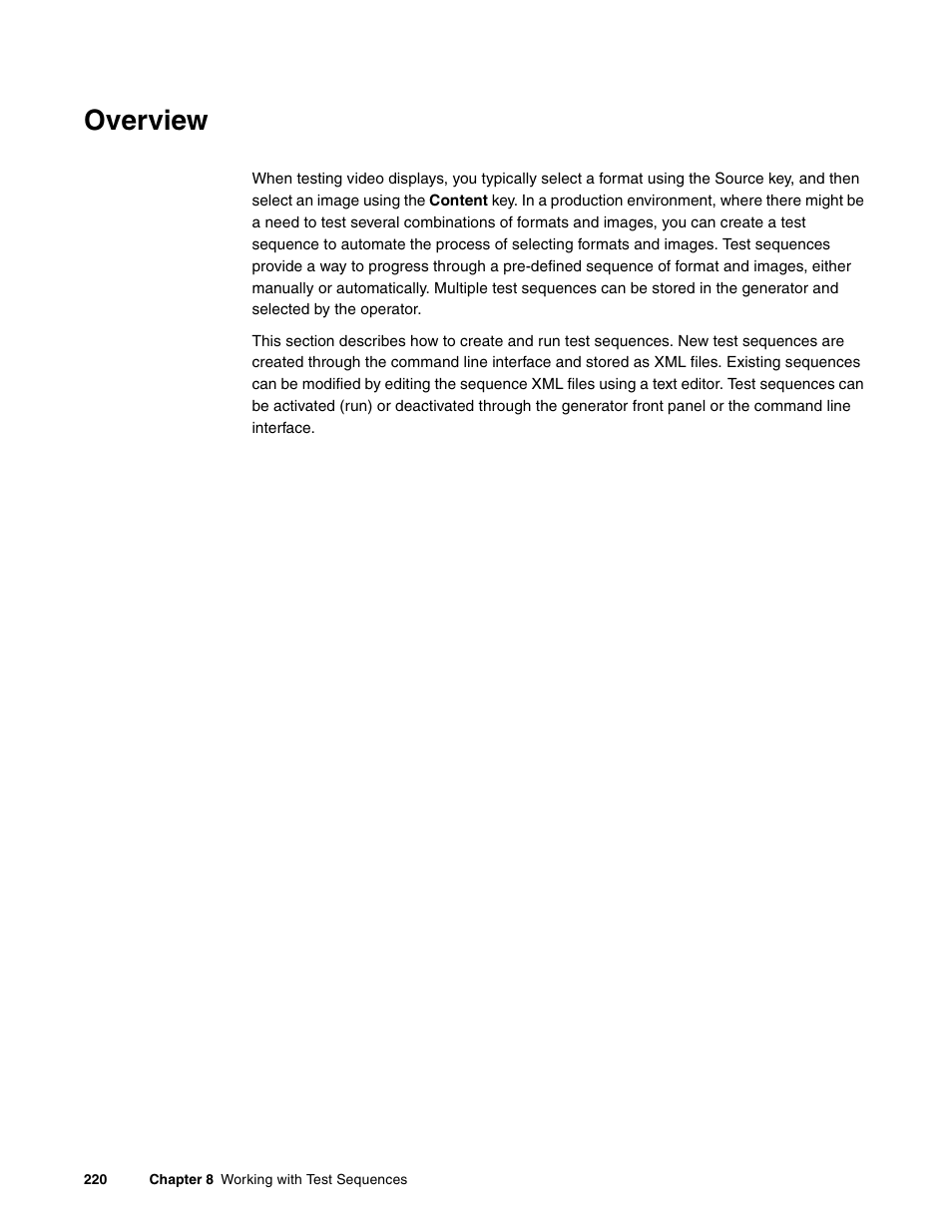 Overview | Quantum Data 881 User Manual | Page 238 / 1268