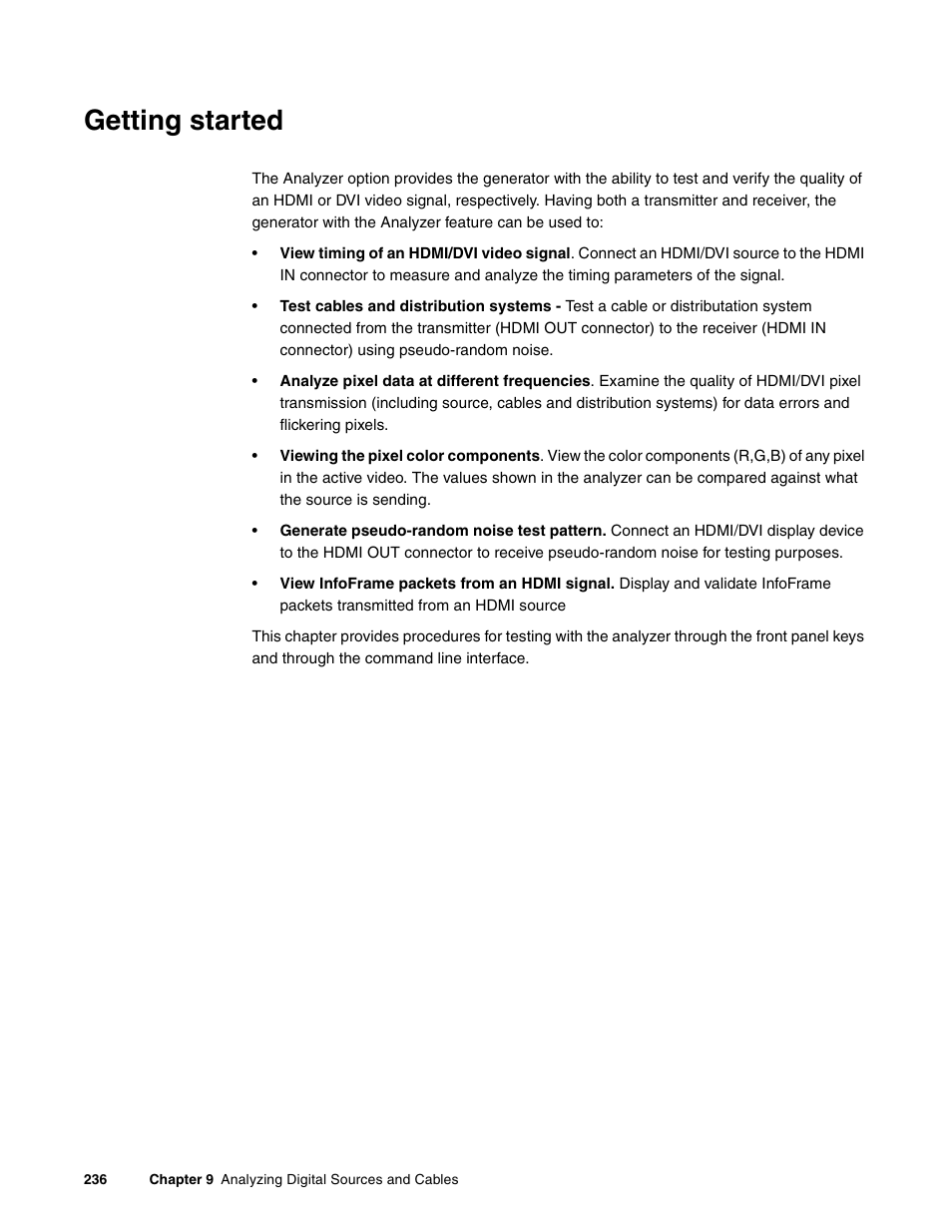Getting started | Quantum Data 881 User Manual | Page 254 / 1268