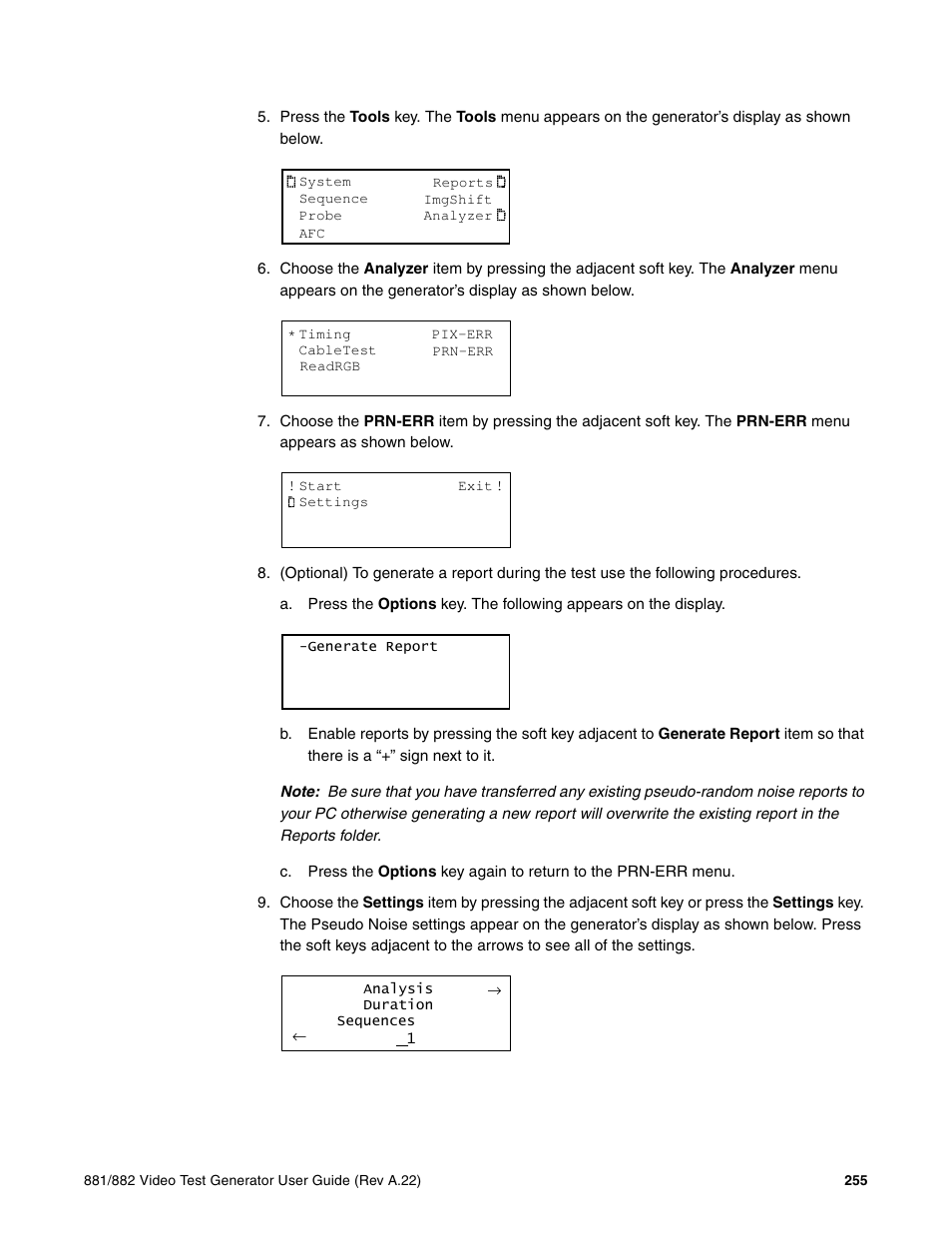 Quantum Data 881 User Manual | Page 273 / 1268