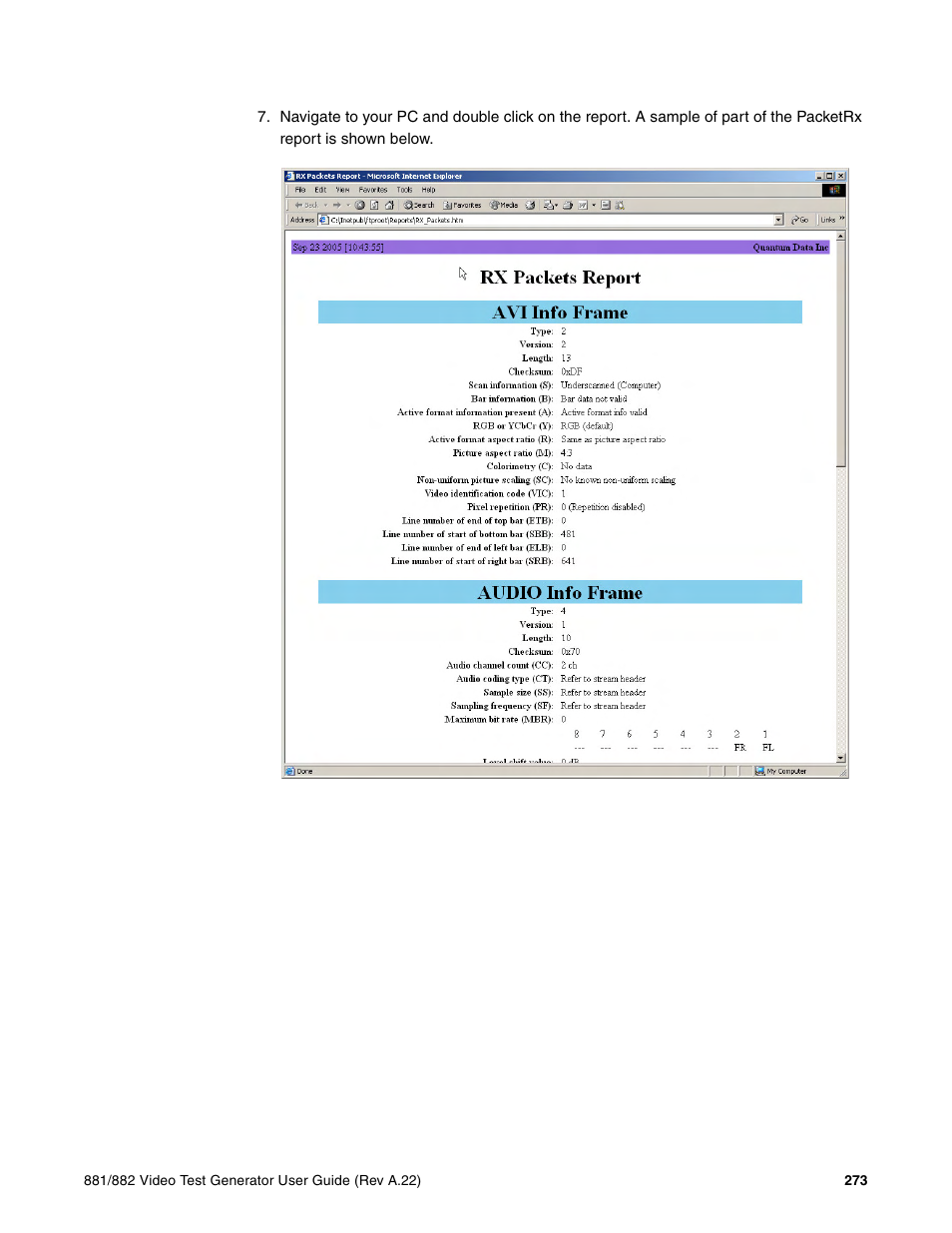 Quantum Data 881 User Manual | Page 291 / 1268