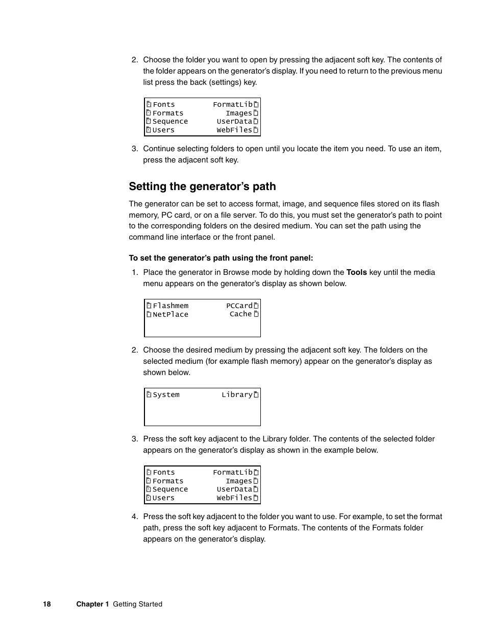 Setting the generator’s path | Quantum Data 881 User Manual | Page 36 / 1268