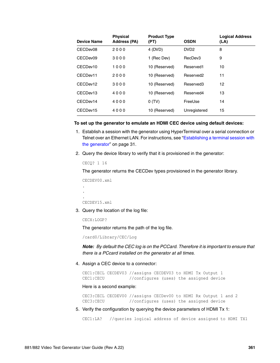 Quantum Data 881 User Manual | Page 379 / 1268