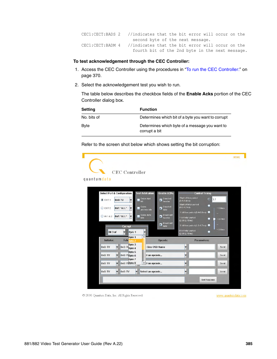 Quantum Data 881 User Manual | Page 403 / 1268