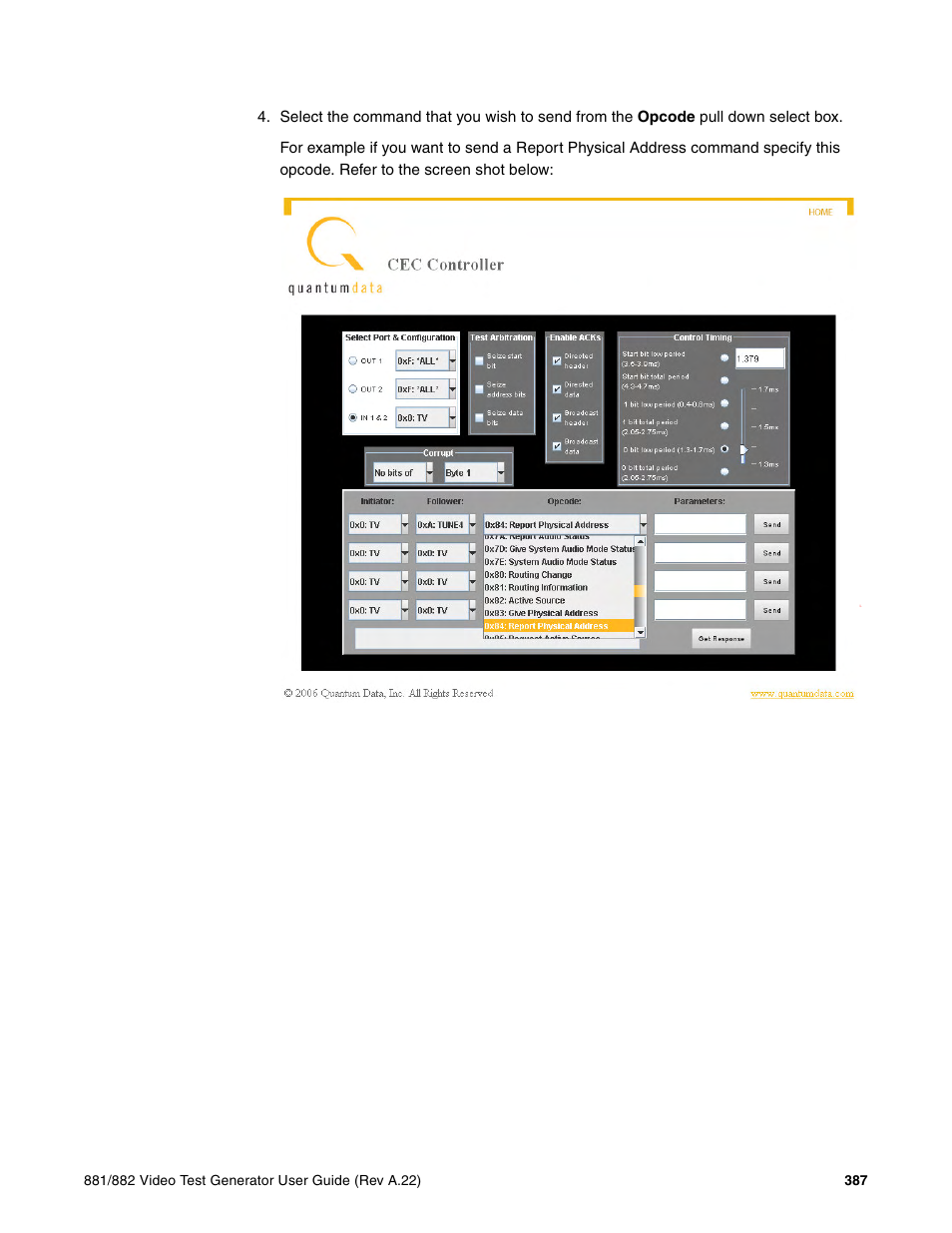 Quantum Data 881 User Manual | Page 405 / 1268
