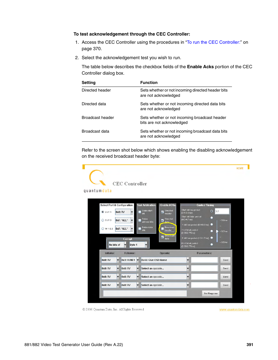 Quantum Data 881 User Manual | Page 409 / 1268