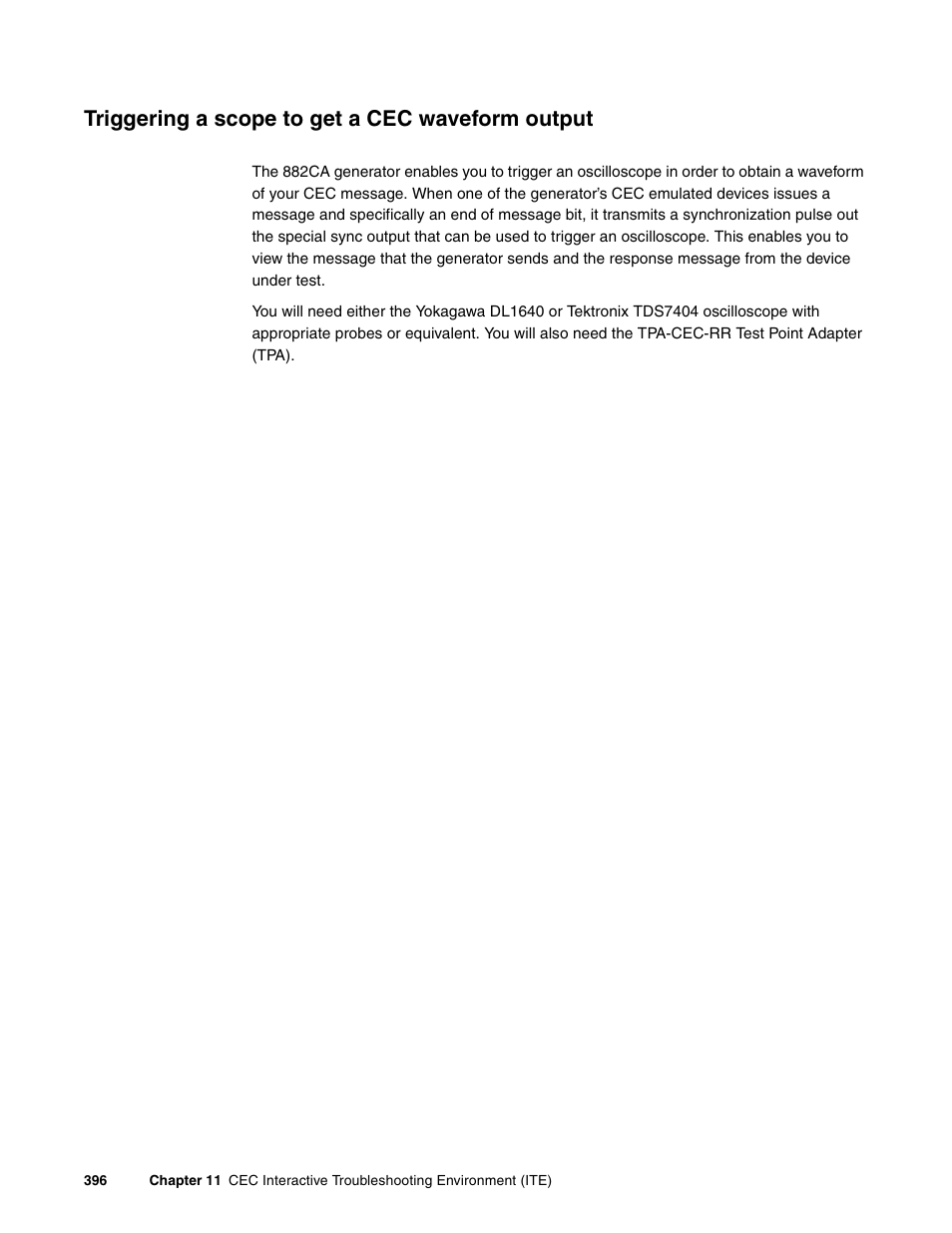 Triggering a scope to get a cec waveform output | Quantum Data 881 User Manual | Page 414 / 1268