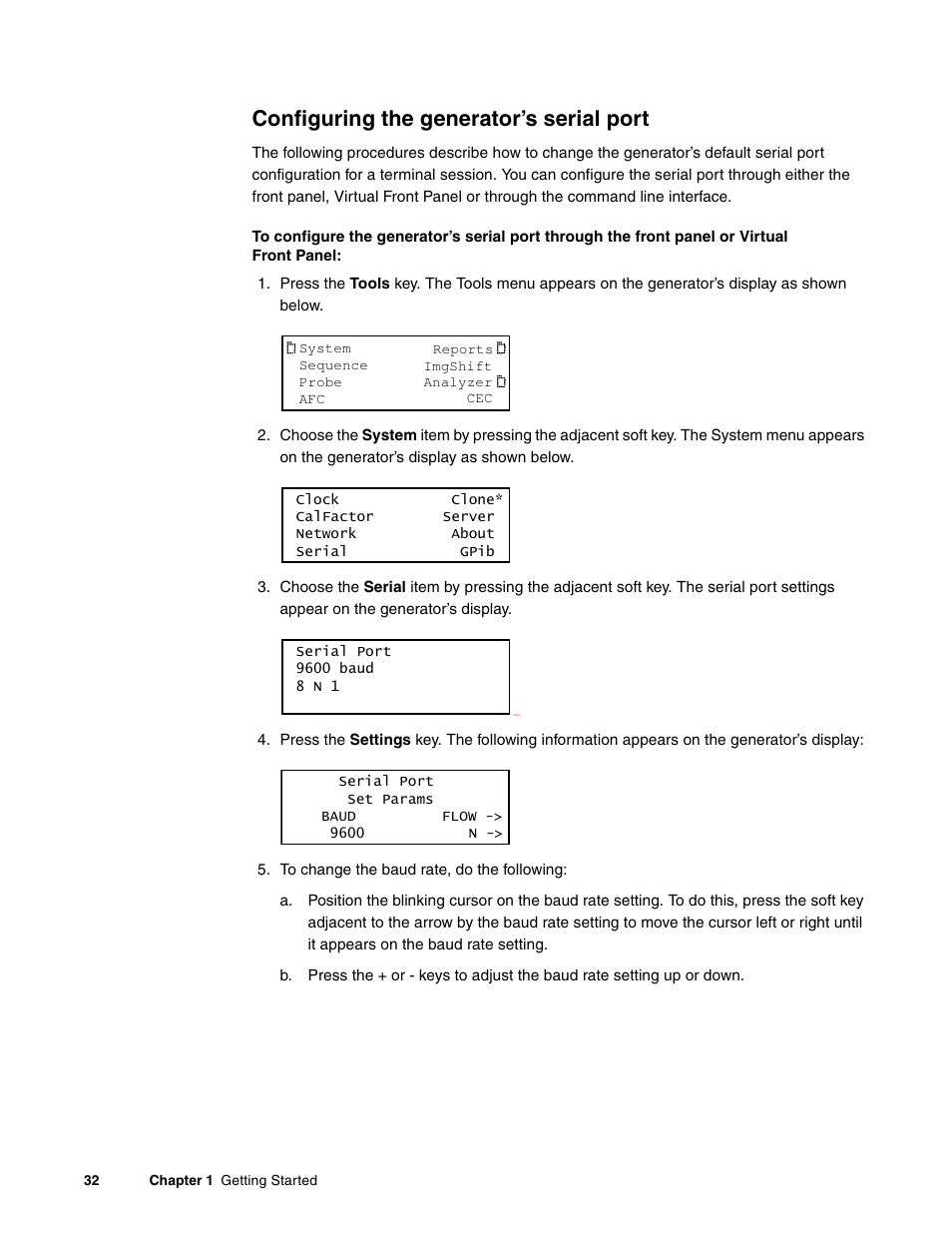 Configuring the generator’s serial port | Quantum Data 881 User Manual | Page 50 / 1268