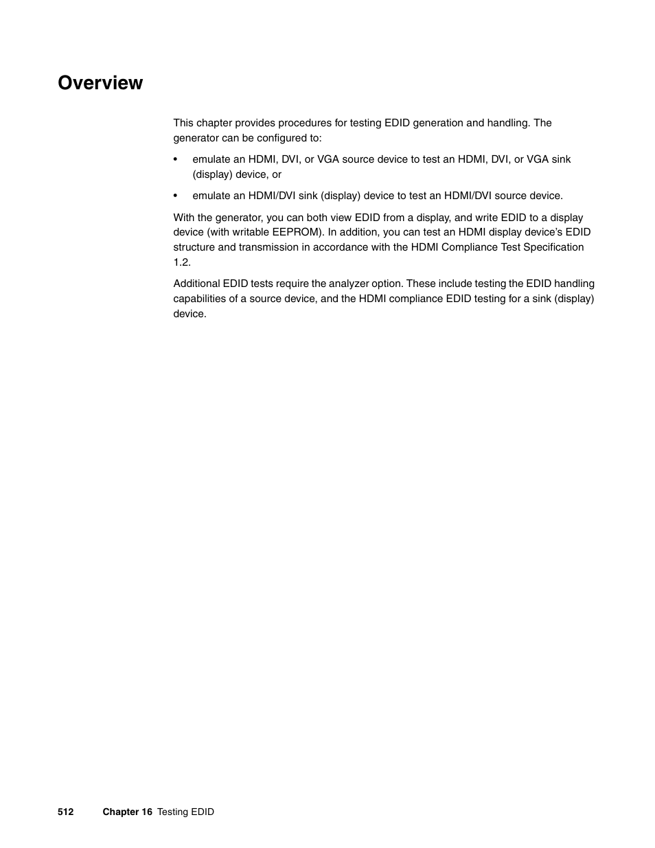 Overview | Quantum Data 881 User Manual | Page 530 / 1268