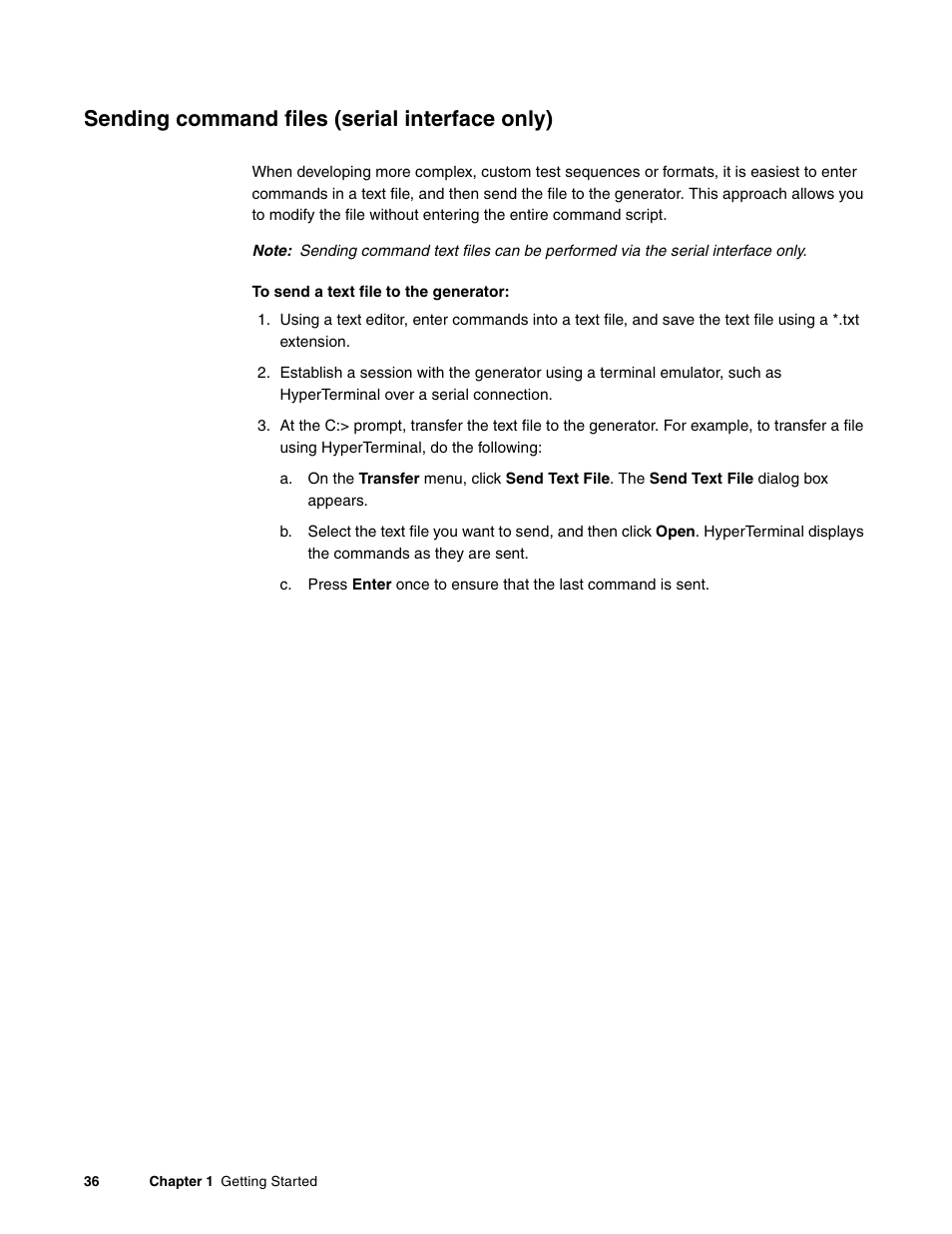 Sending command files (serial interface only) | Quantum Data 881 User Manual | Page 54 / 1268
