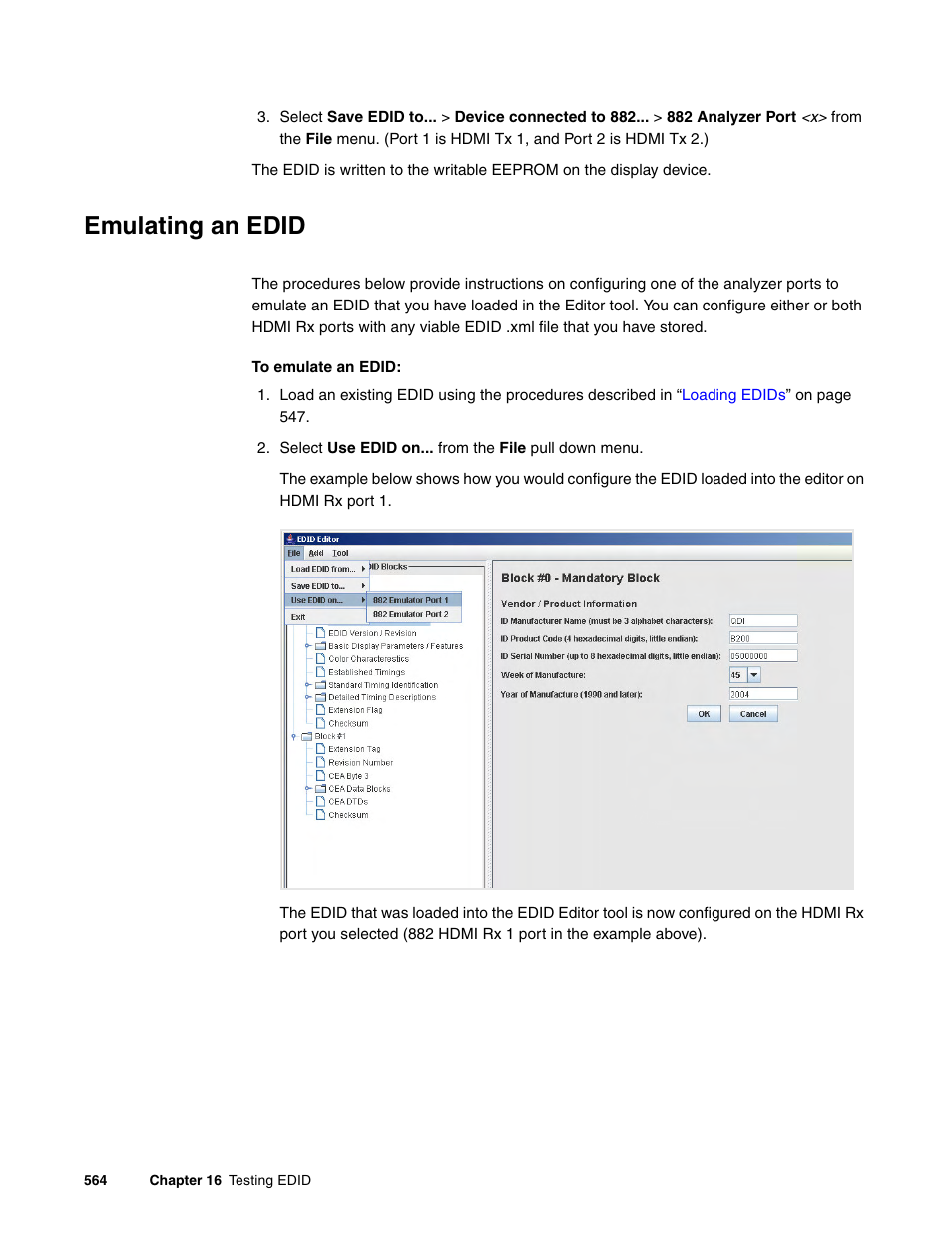 Emulating an edid | Quantum Data 881 User Manual | Page 582 / 1268