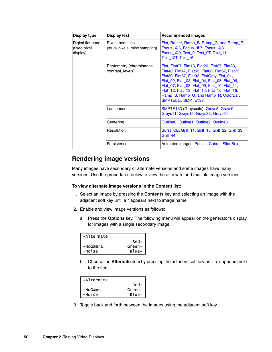 Rendering image versions | Quantum Data 881 User Manual | Page 68 / 1268