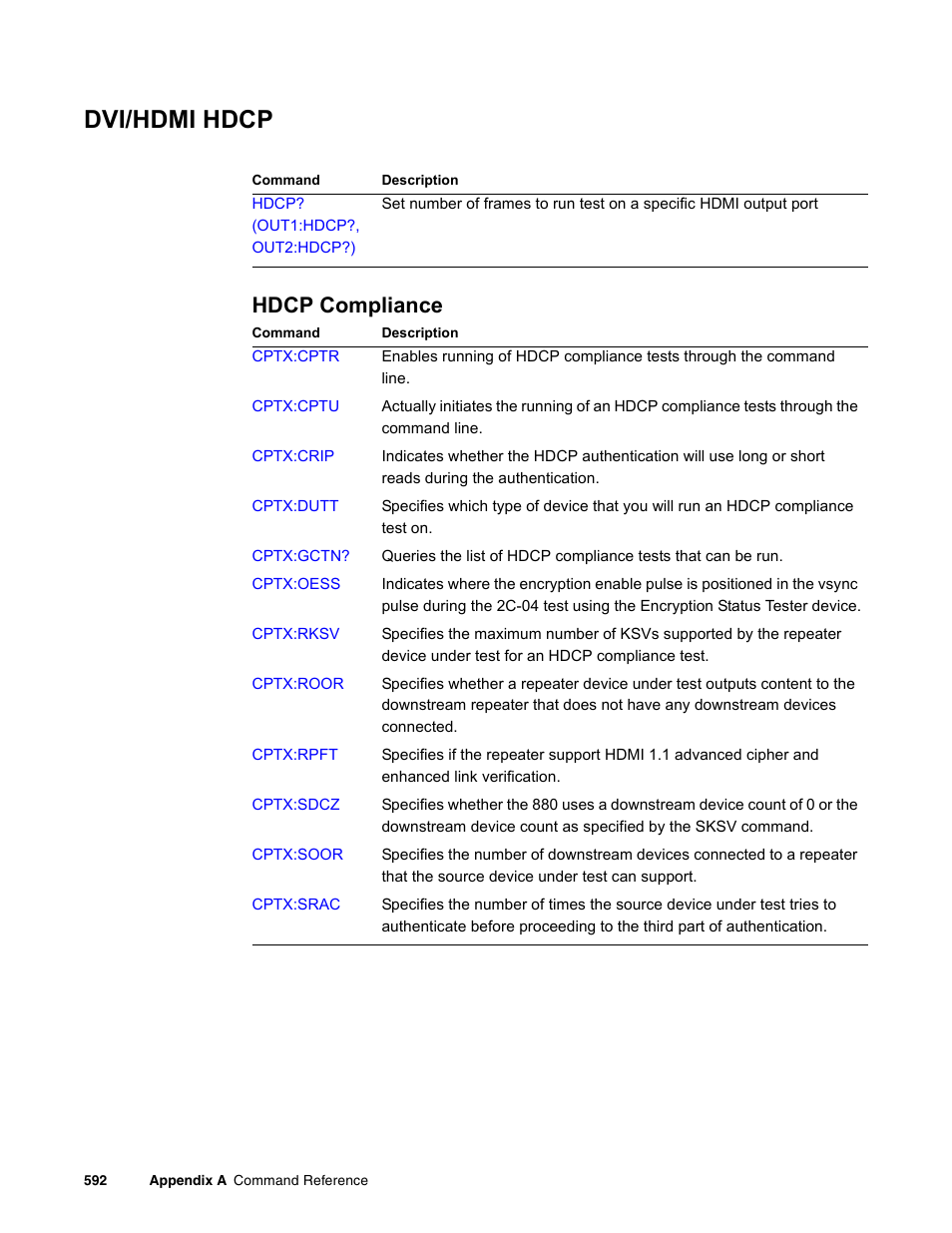 Dvi/hdmi hdcp, Hdcp compliance | Quantum Data 881 User Manual | Page 708 / 1268