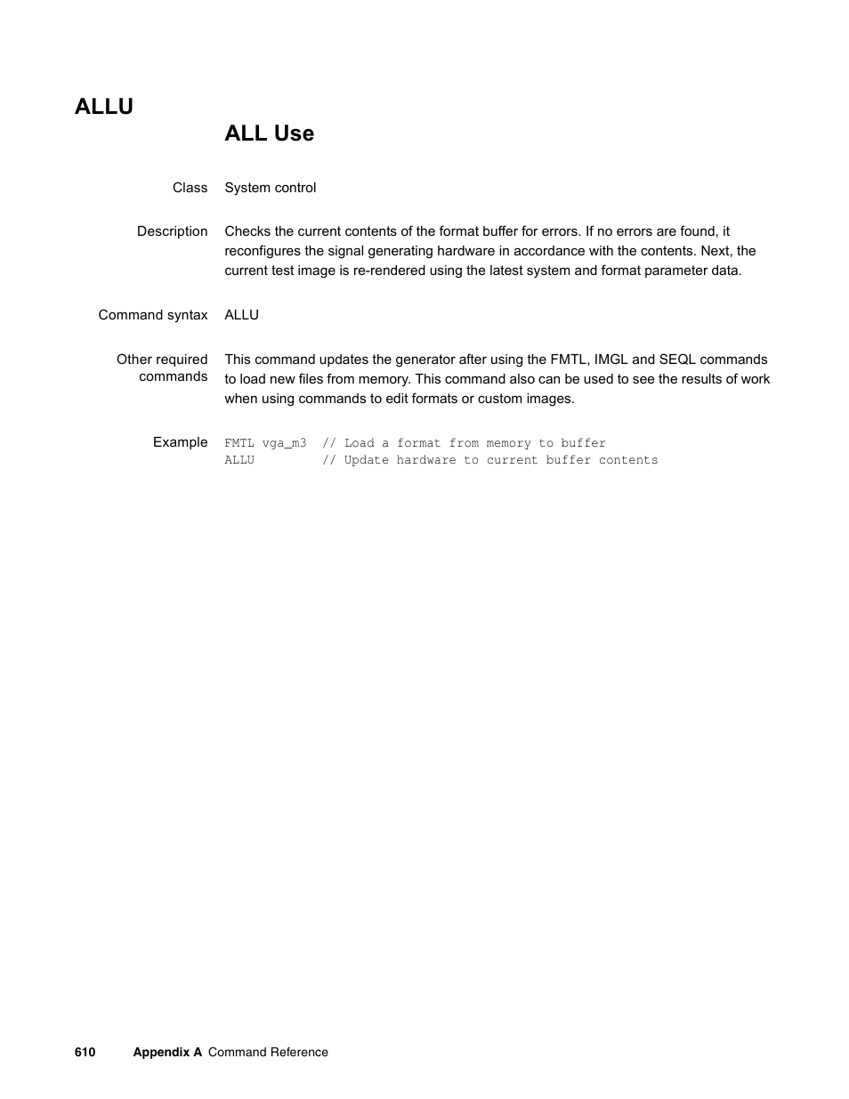 Allu | Quantum Data 881 User Manual | Page 726 / 1268