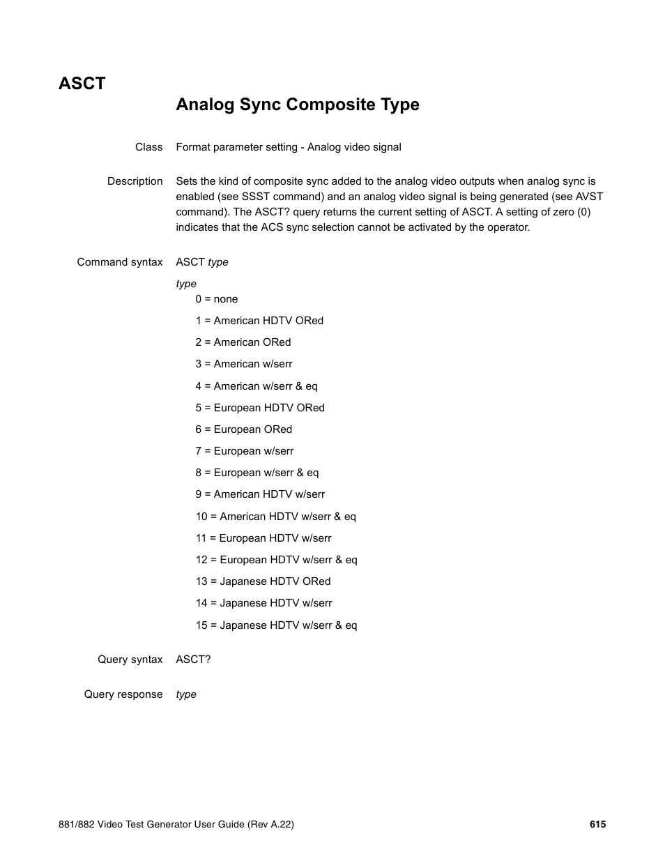 Asct | Quantum Data 881 User Manual | Page 731 / 1268
