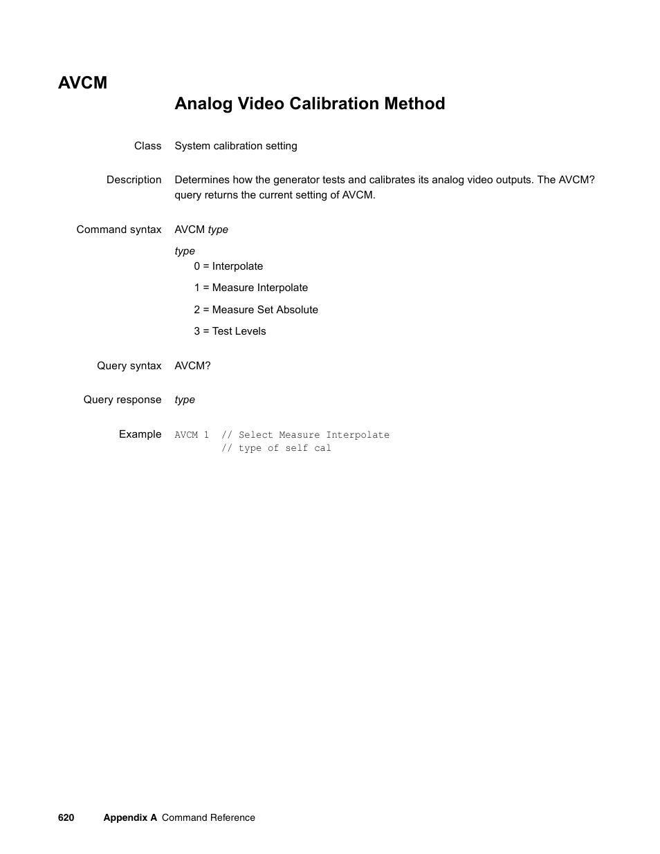 Avcm | Quantum Data 881 User Manual | Page 736 / 1268