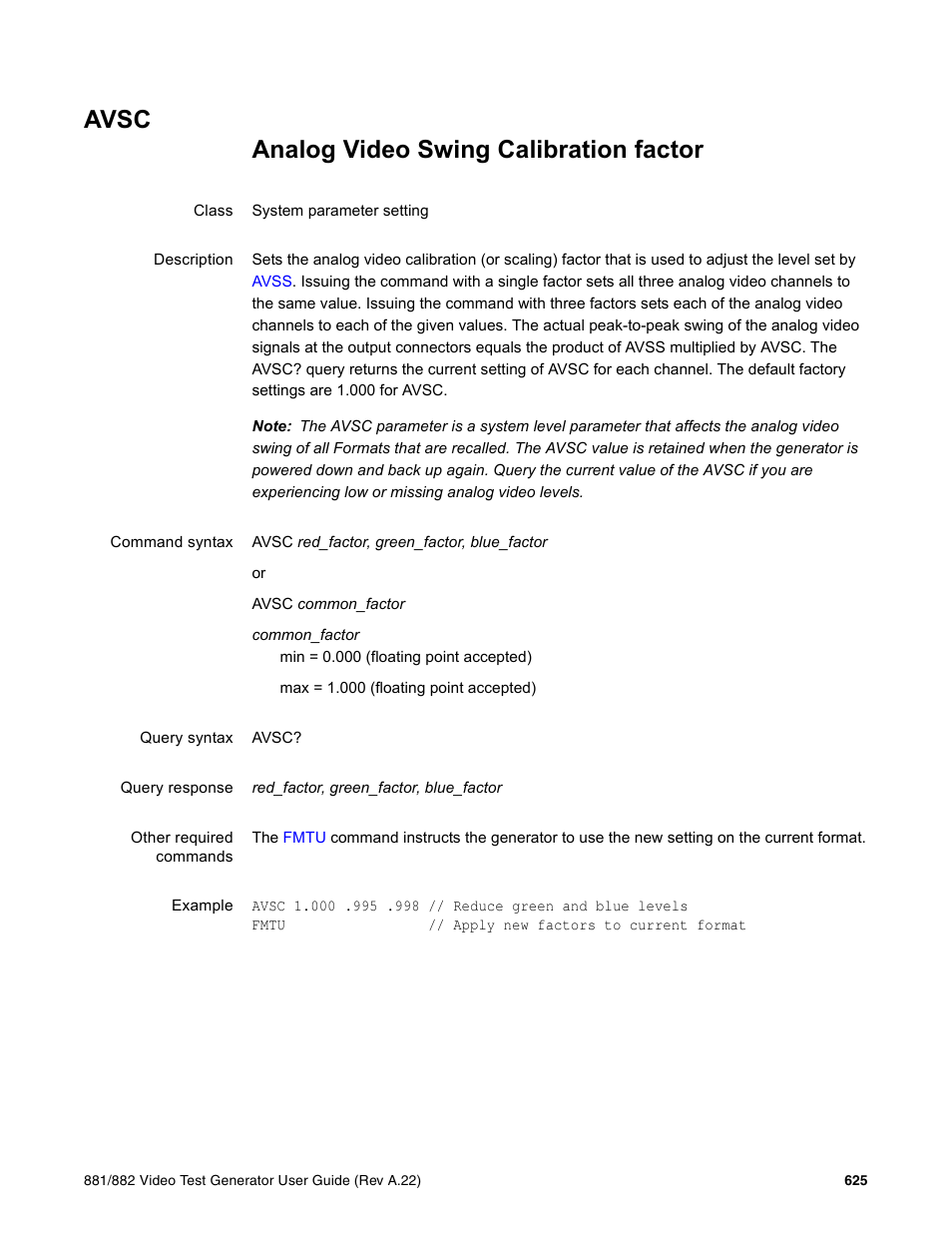 Avsc | Quantum Data 881 User Manual | Page 741 / 1268