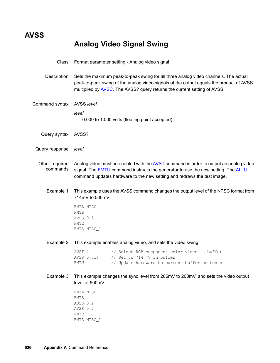Avss | Quantum Data 881 User Manual | Page 742 / 1268
