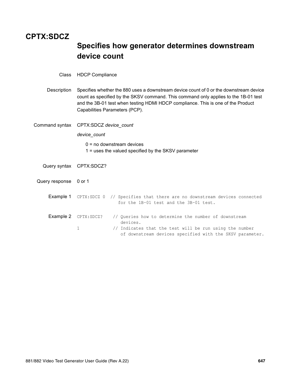 Cptx:sdcz, F5# %h | Quantum Data 881 User Manual | Page 763 / 1268