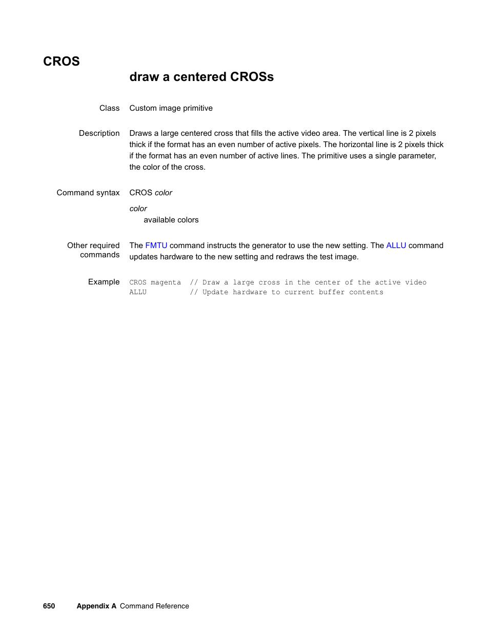 Cros | Quantum Data 881 User Manual | Page 766 / 1268