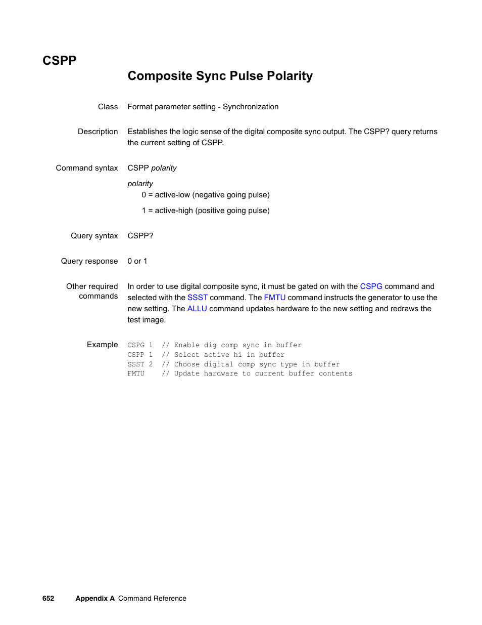 Cspp | Quantum Data 881 User Manual | Page 768 / 1268