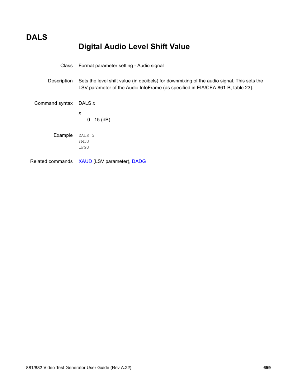 Dals | Quantum Data 881 User Manual | Page 775 / 1268