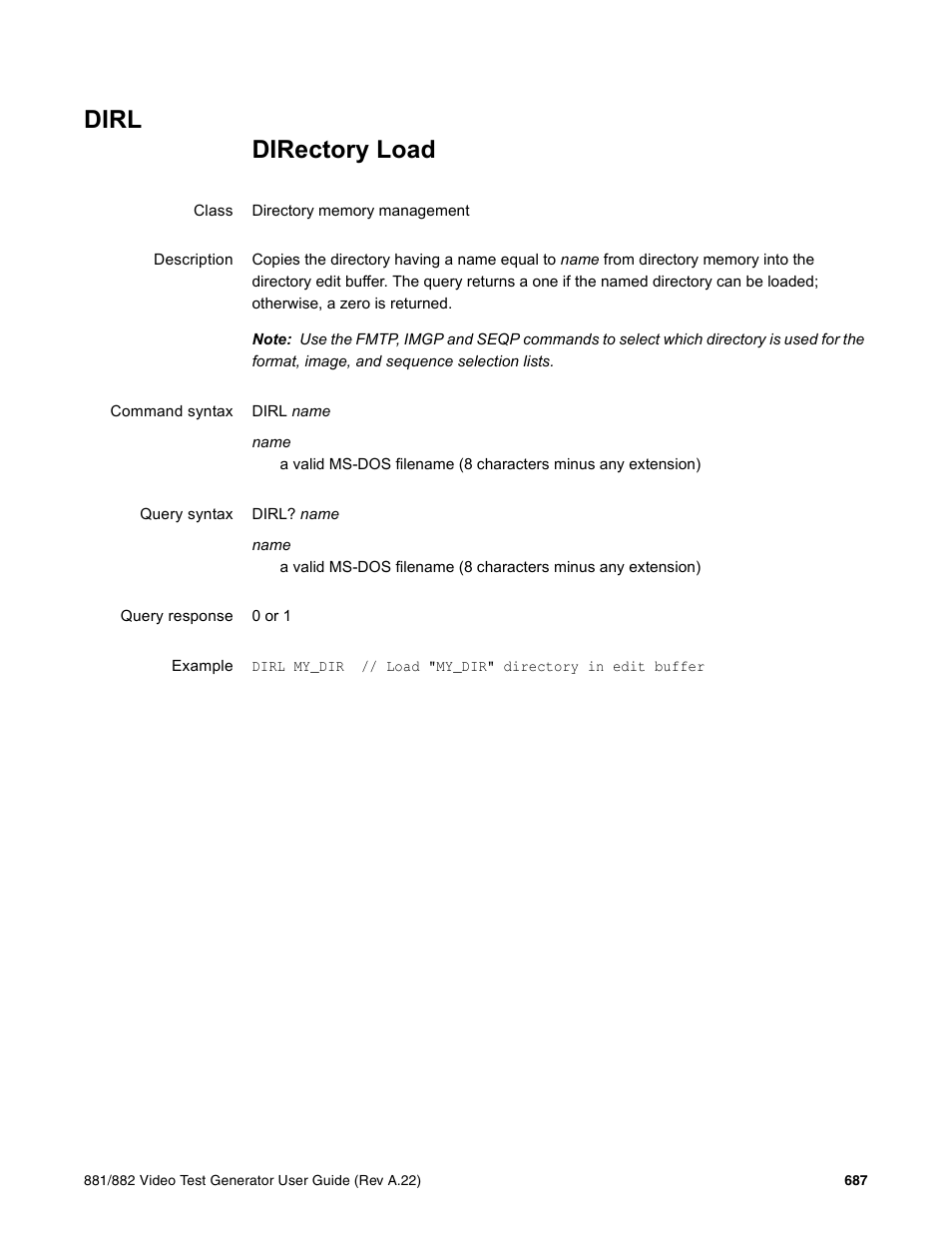 Dirl | Quantum Data 881 User Manual | Page 803 / 1268