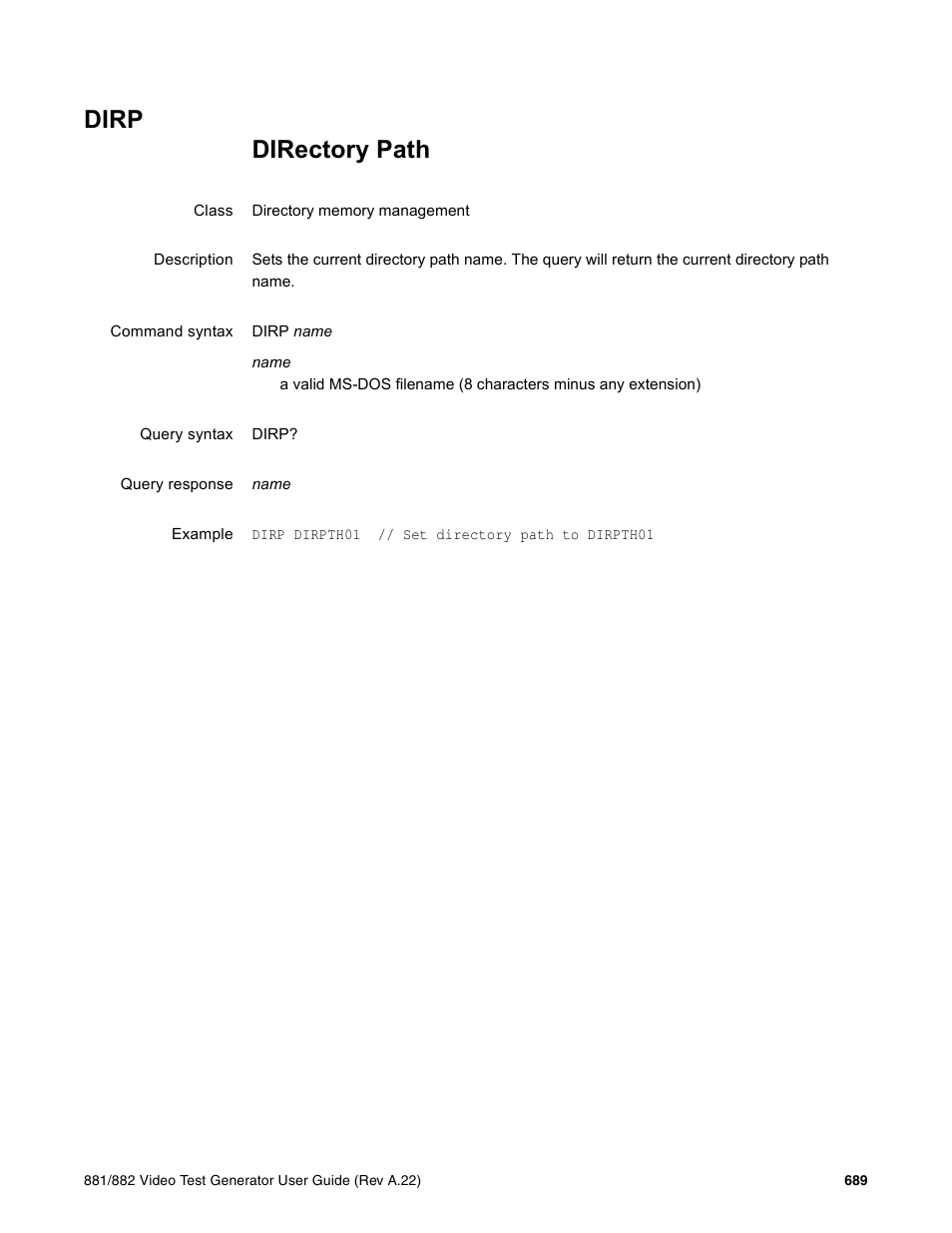 Dirp | Quantum Data 881 User Manual | Page 805 / 1268