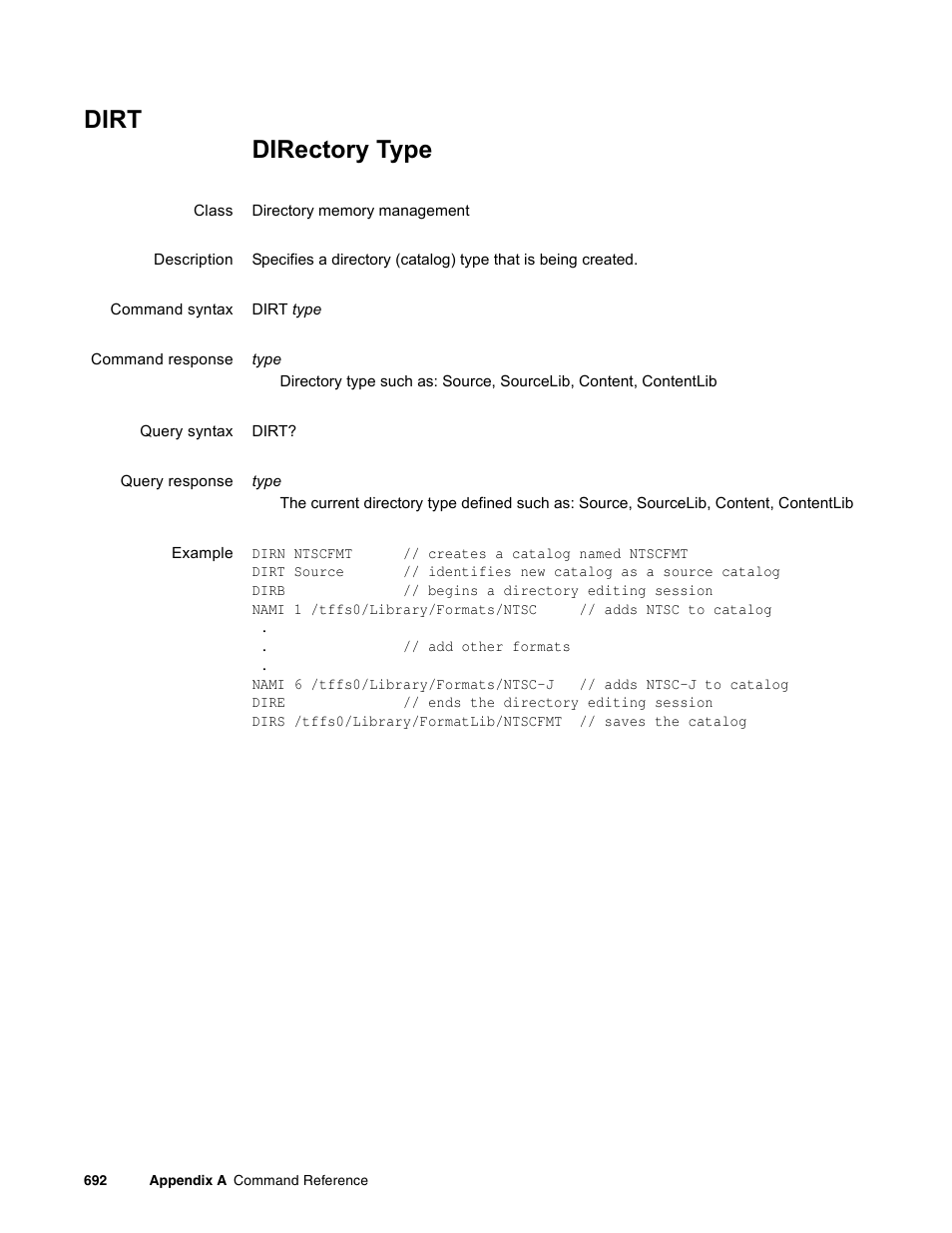 Dirt | Quantum Data 881 User Manual | Page 808 / 1268