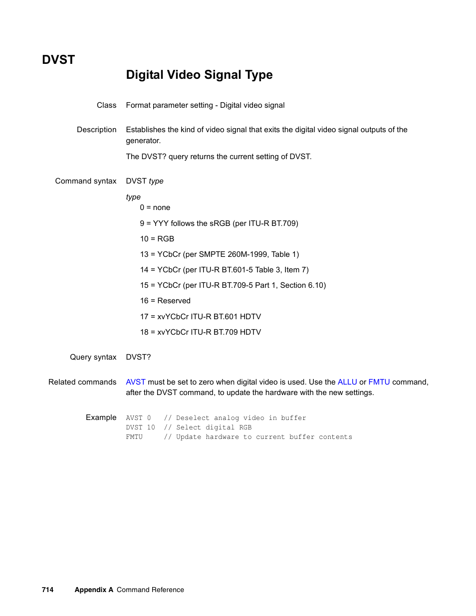 Dvst | Quantum Data 881 User Manual | Page 830 / 1268