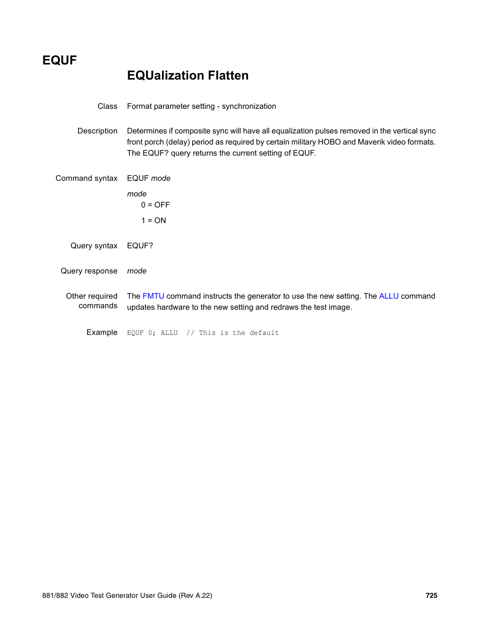 Equf | Quantum Data 881 User Manual | Page 841 / 1268