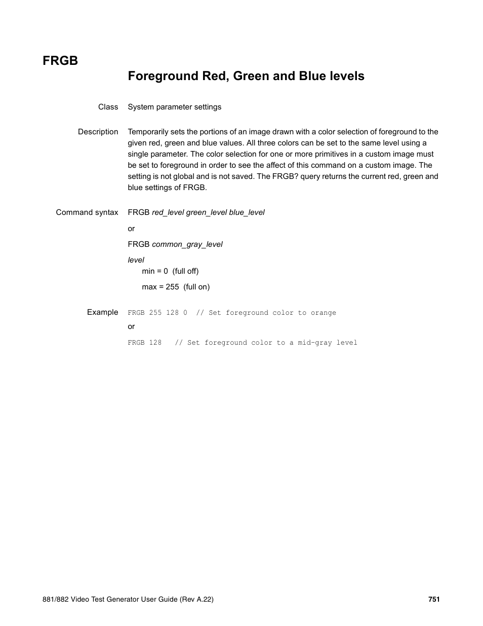 Frgb | Quantum Data 881 User Manual | Page 867 / 1268