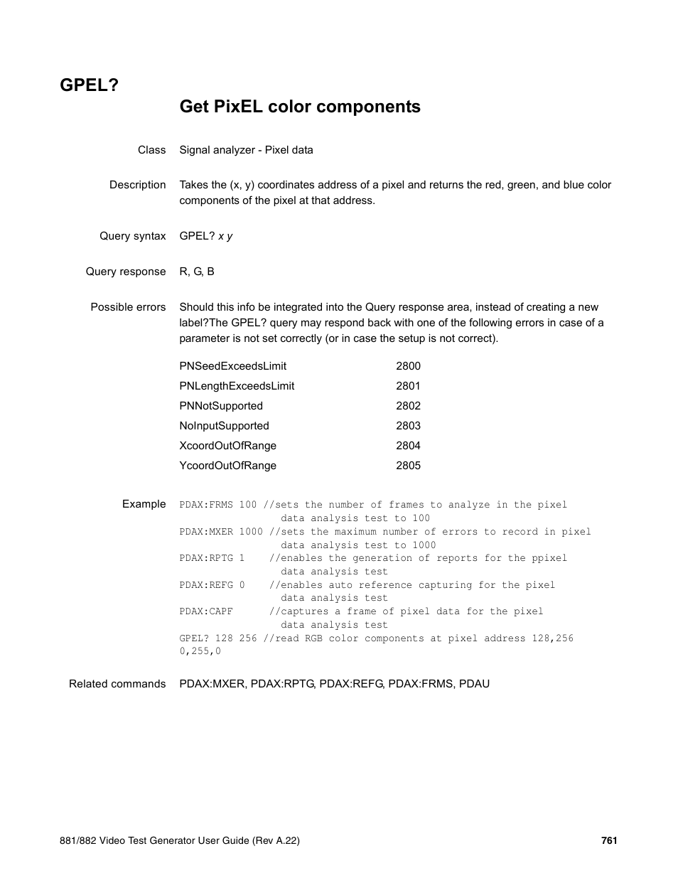 Gpel | Quantum Data 881 User Manual | Page 877 / 1268