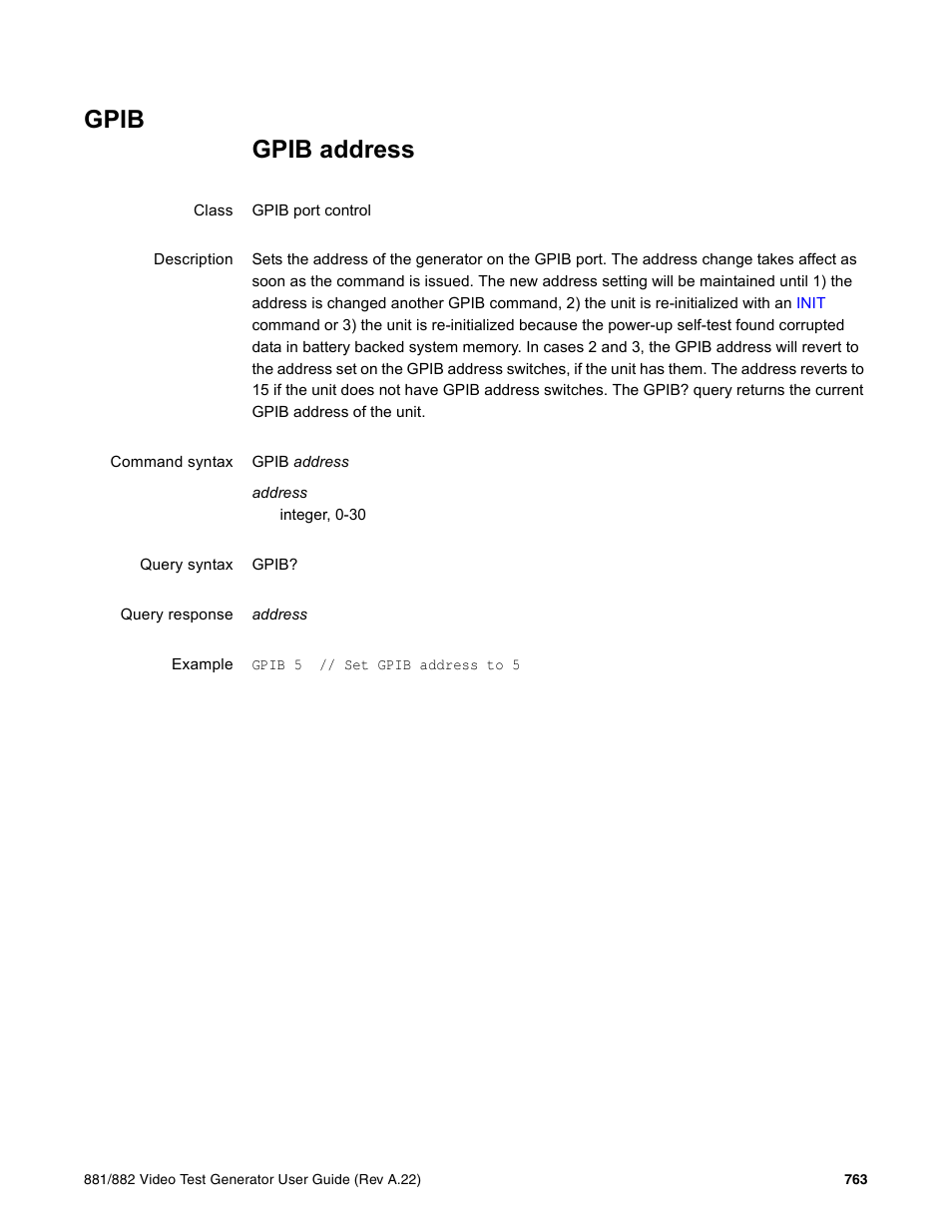 Gpib | Quantum Data 881 User Manual | Page 879 / 1268