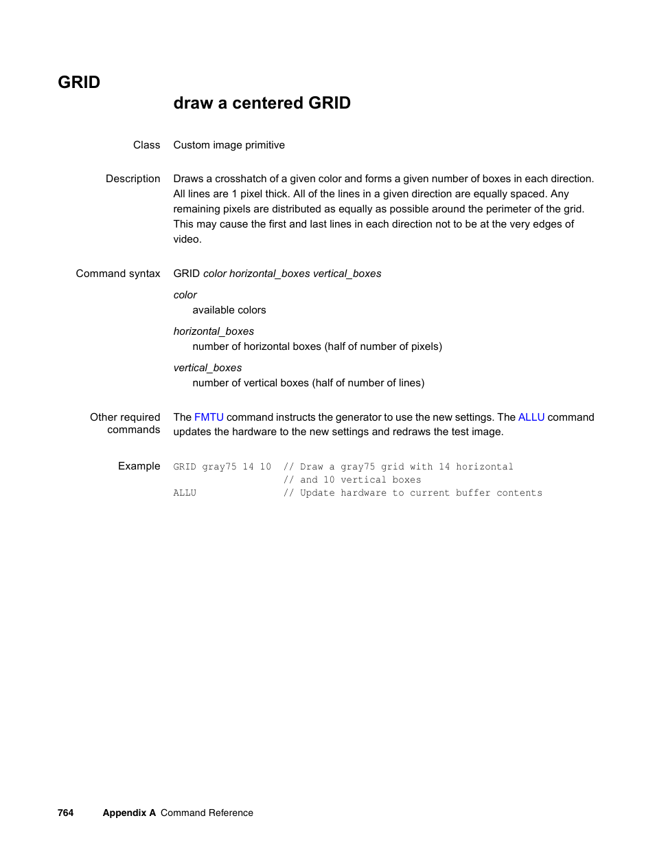 Grid | Quantum Data 881 User Manual | Page 880 / 1268