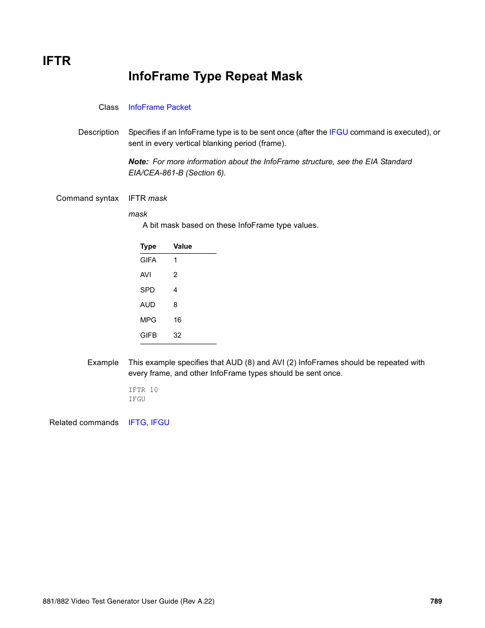Iftr | Quantum Data 881 User Manual | Page 905 / 1268