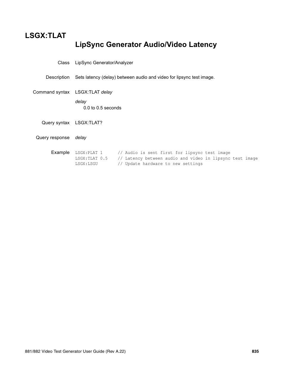 Lsgx:tlat | Quantum Data 881 User Manual | Page 951 / 1268